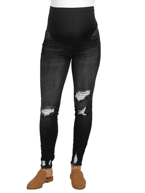 Maternity Jeans - High Waist Belly Support Casual Pants by Lady Ros