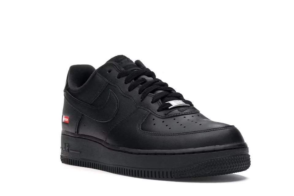 Nike Air Force 1 Low Supreme Black by LacedUp