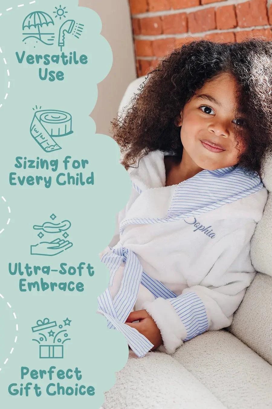 Kids Plush Robe – Ultra Soft, Safe & Cozy for Toddlers & Kids by Lotus Linen