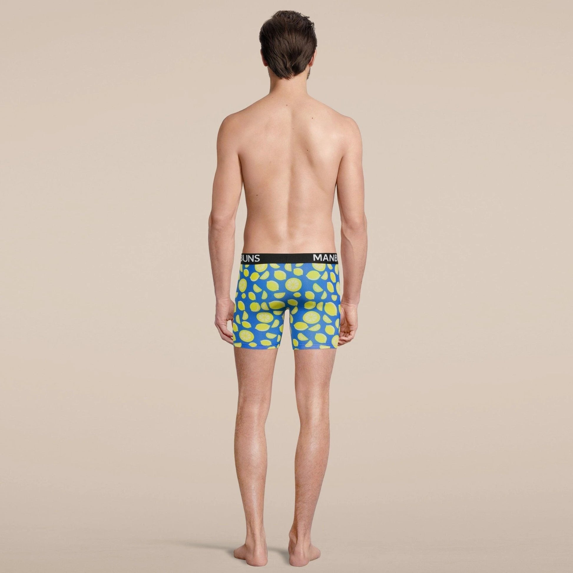 Men's Lemon Boxer Brief Underwear by MANBUNS