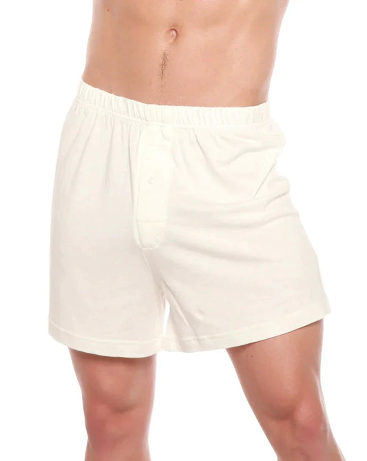 Men's Bamboo Viscose/Cotton Boxer Style Underwear Cream Color - 5-pack by Spun Bamboo