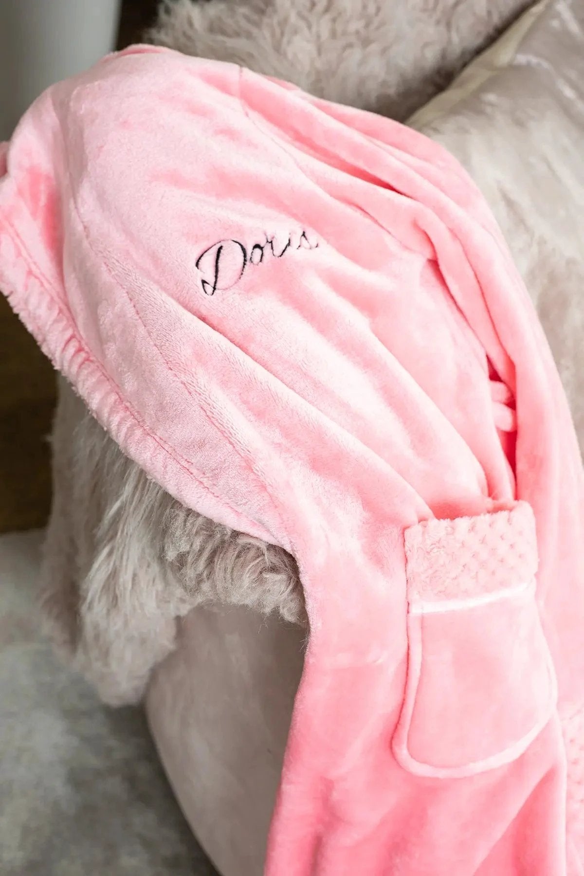 Women's Ultra Soft Plush Bathrobe by Lotus Linen