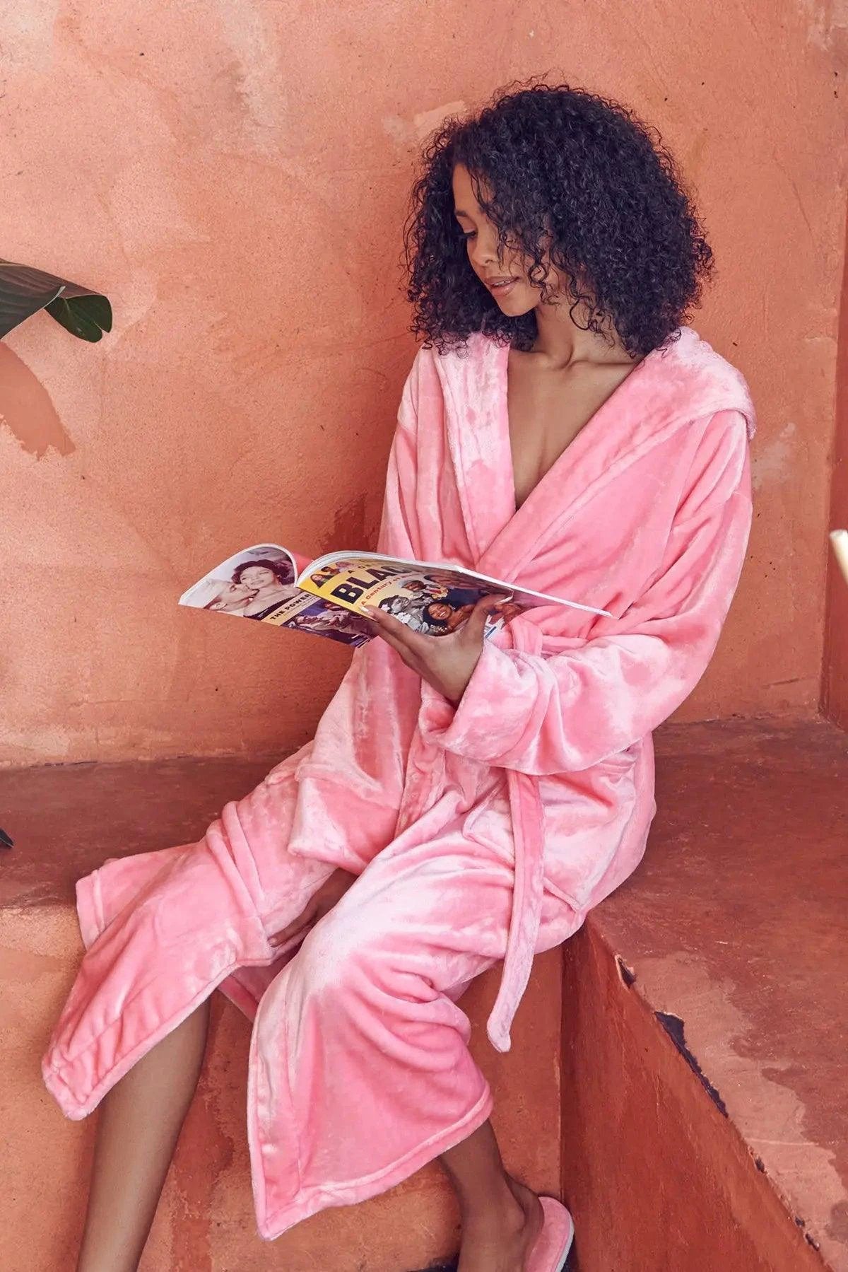 Women’s Plush Hooded Robe - Spa-Worthy Comfort at Home by Lotus Linen