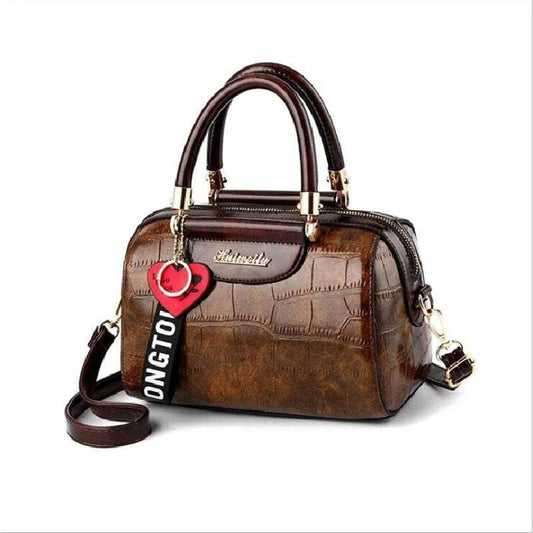 Ciing Luxury Design Pillow Handbag Fashion Quality Leather Women's Handbags Crocodile Pattern Totes Shoulder Messenger Bag by Zara-Craft
