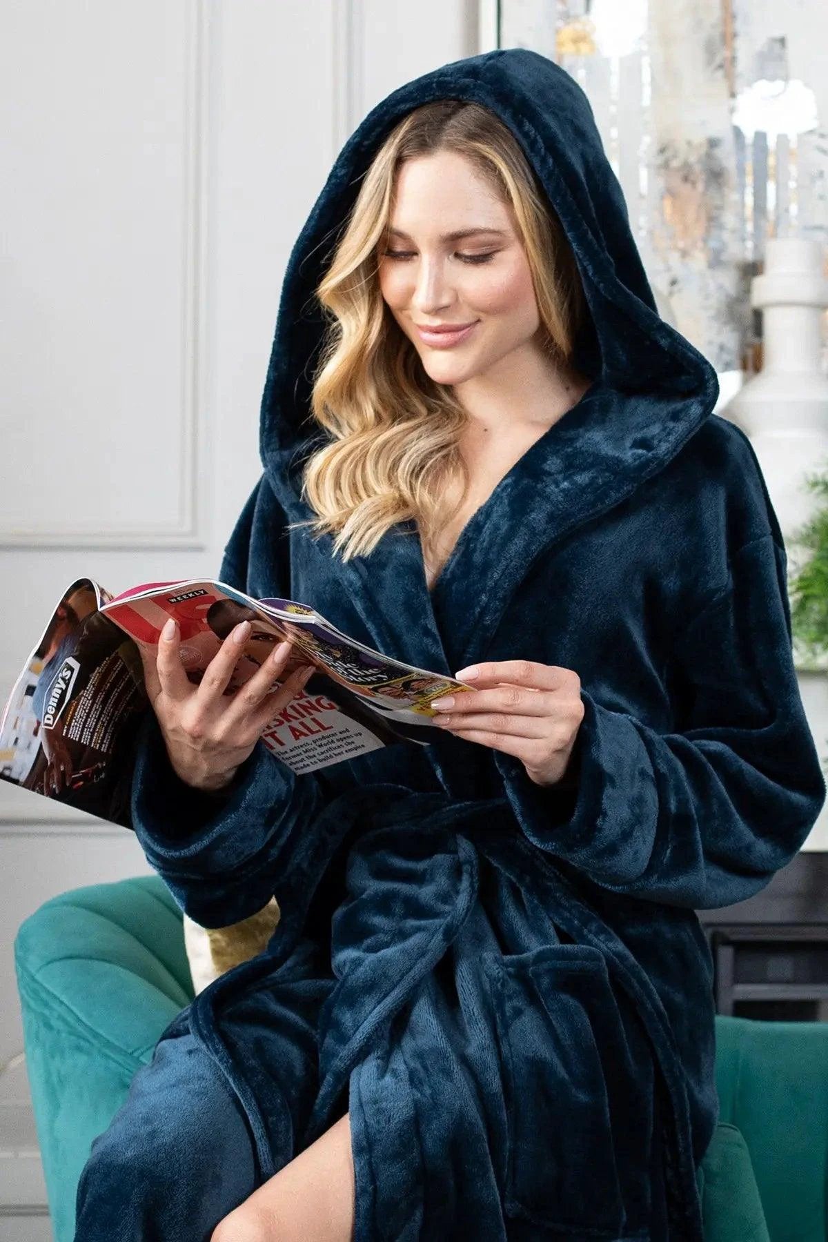 Women’s Plush Hooded Robe - Spa-Worthy Comfort at Home by Lotus Linen