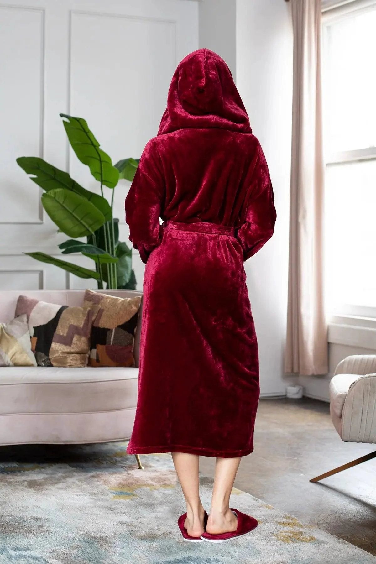 Women’s Plush Hooded Robe - Spa-Worthy Comfort at Home by Lotus Linen