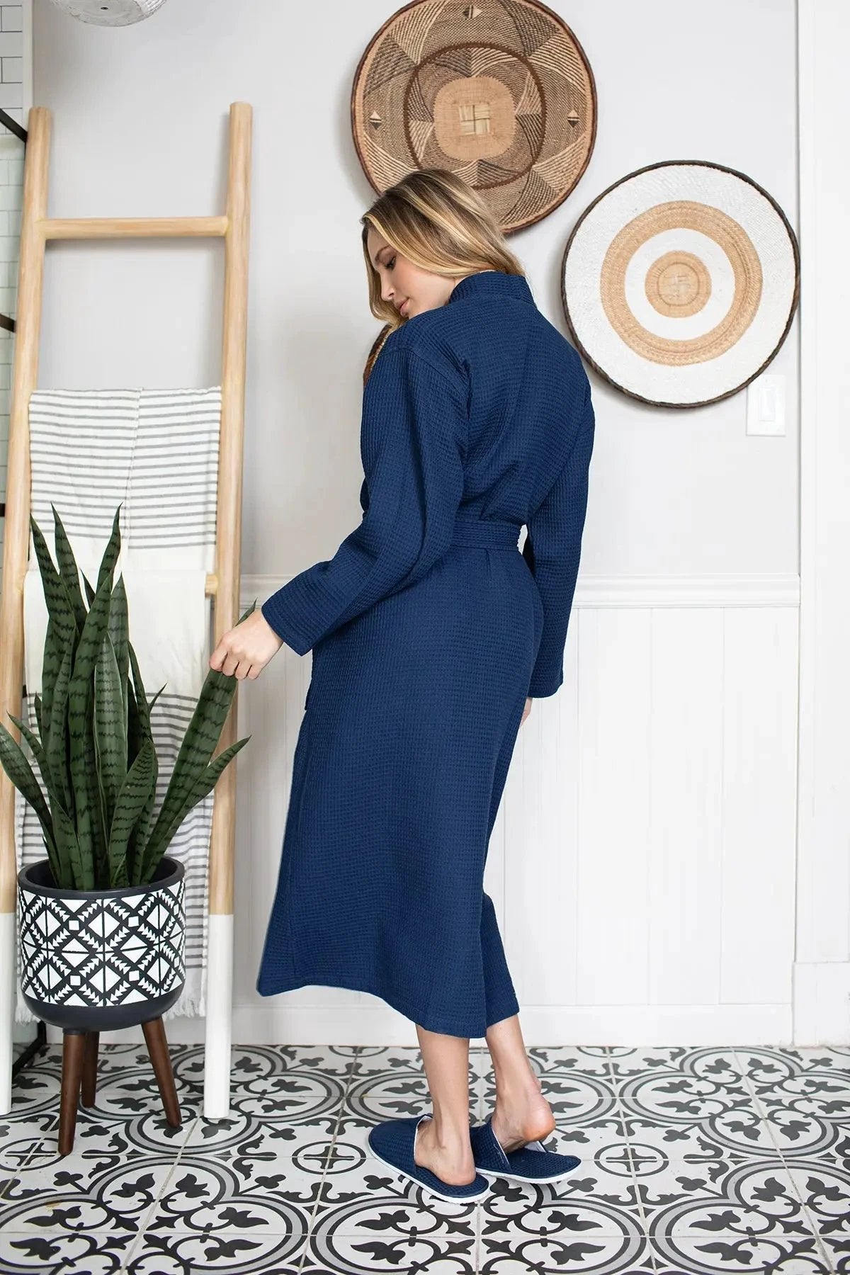 Waffle Robe Womens – Lightweight, Quick-Dry Spa Comfort by Lotus Linen